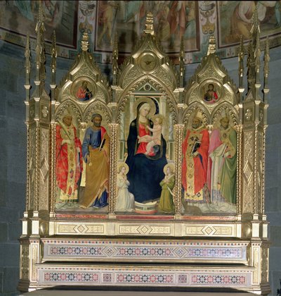 Madonna mit Kind und Heiligen von Bicci di Lorenzo